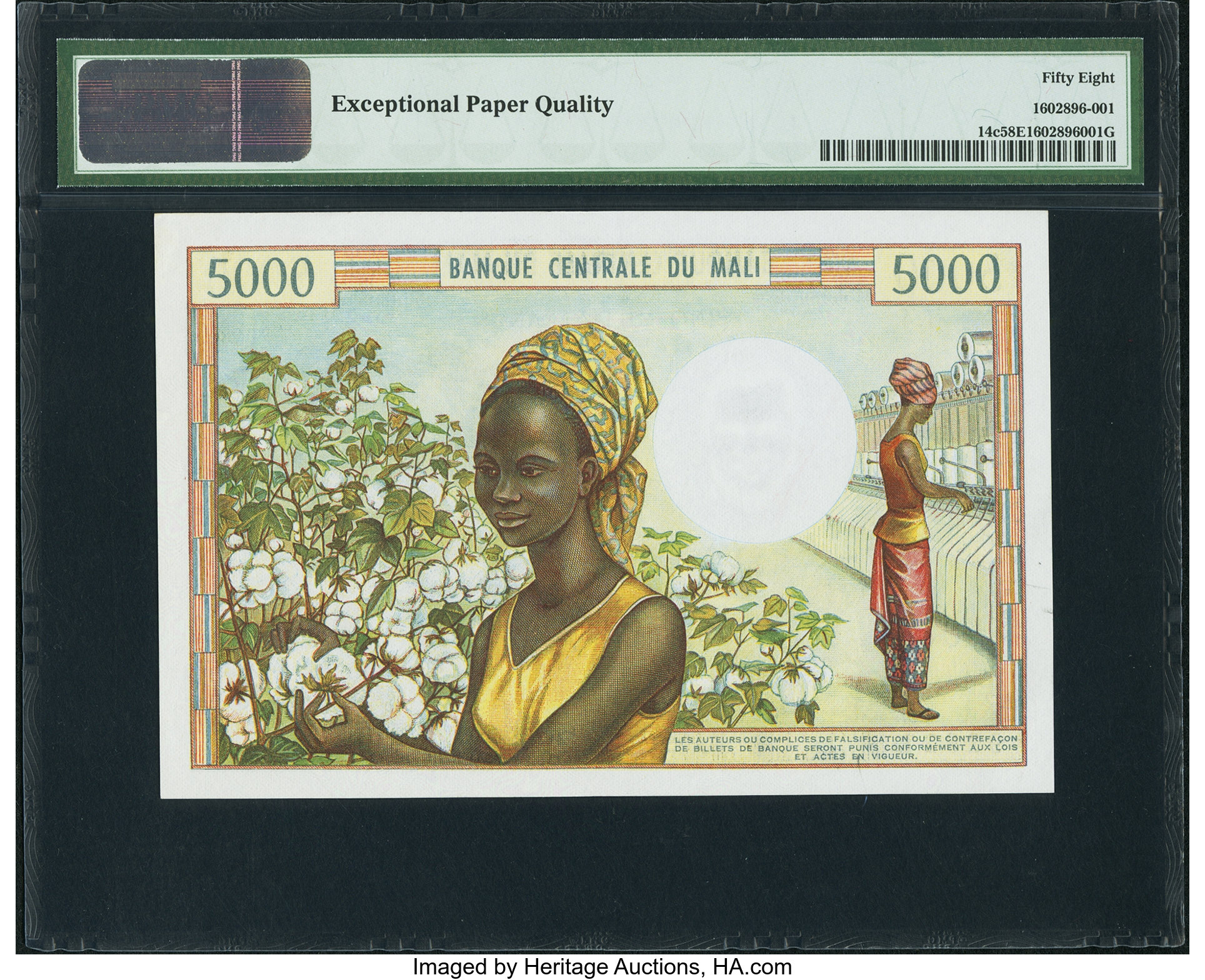 image for: Mali  5,000 francs(B204d)