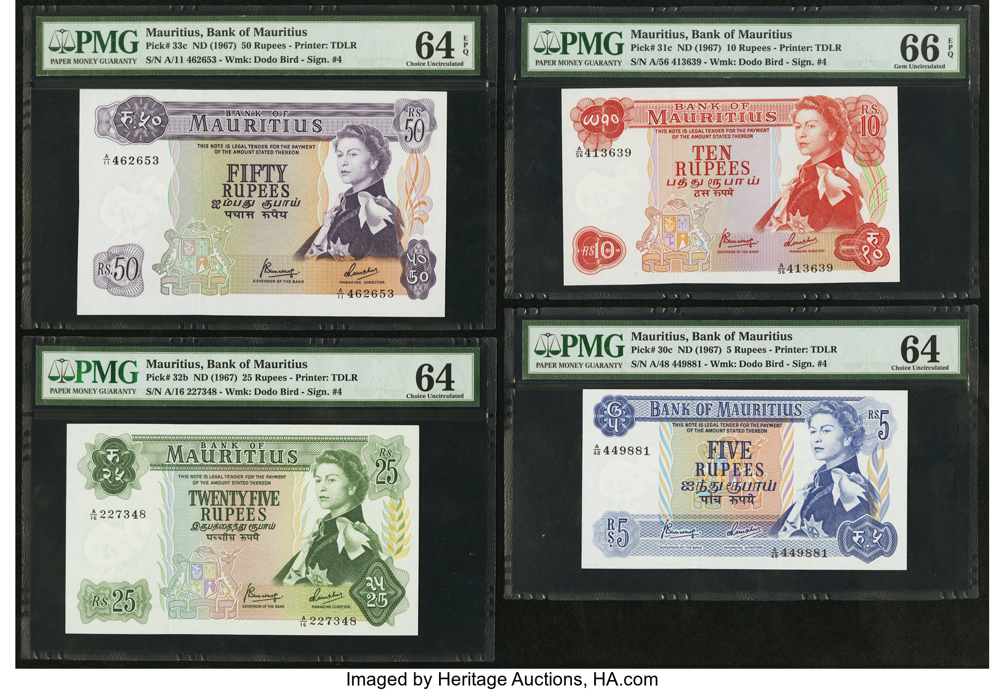 image for: Mauritius  25 rupees (B403a)