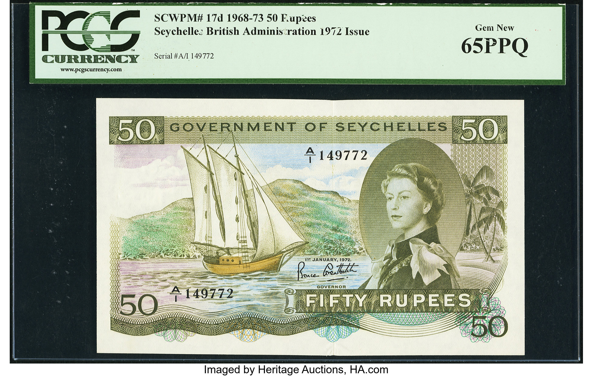 image for: Seychelles  50 rupees (B124cs)