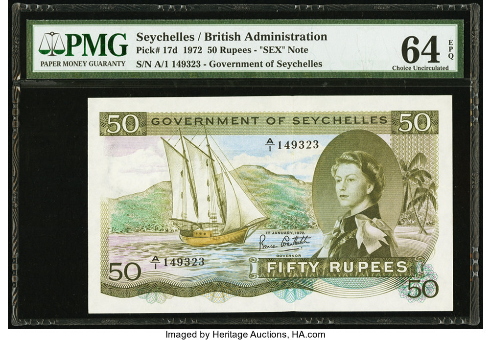 image for: Seychelles  50 rupees (B124d)