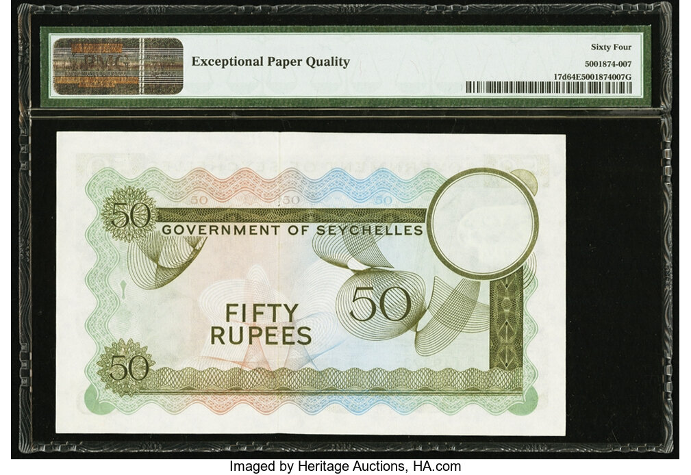 image for: Seychelles  50 rupees (B124as3)