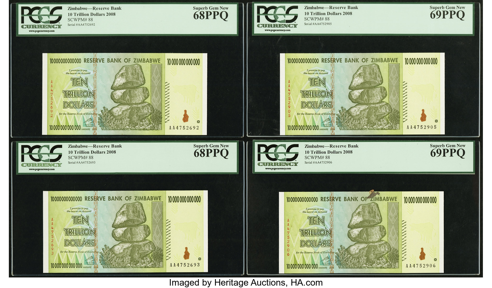 image for: Zimbabwe  10,000,000,000,000 dollars (B179a)