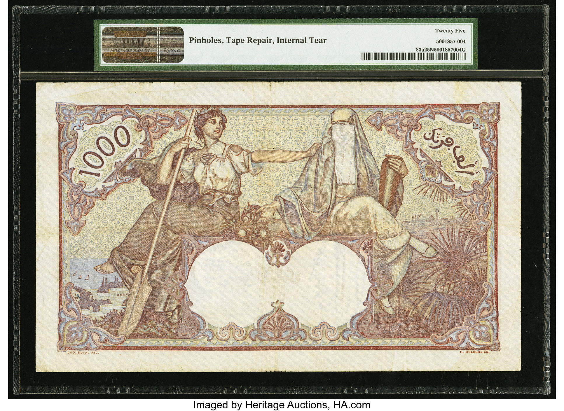 image for: Algeria  1,000 francs(B129as1)