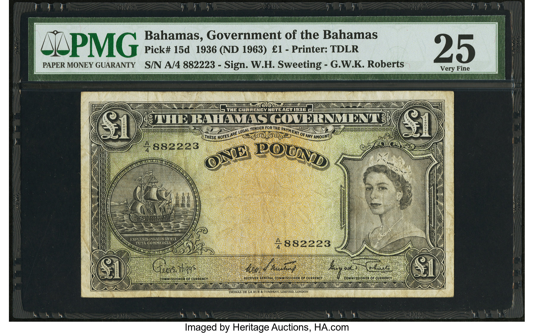 image for: Bahamas  1 pound(B114cs)