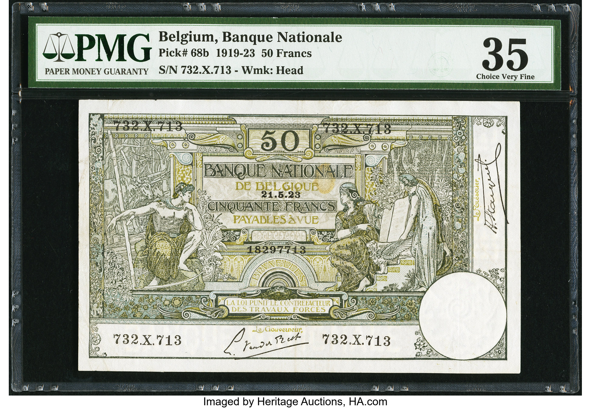 image for: Belgium  50 francs (B530a)