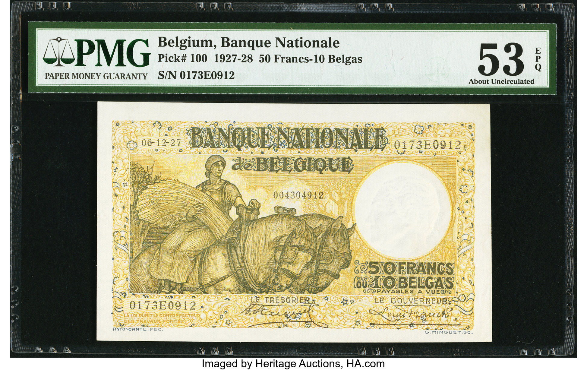 image for: Belgium  50 francs / 10 belgas (B555as)