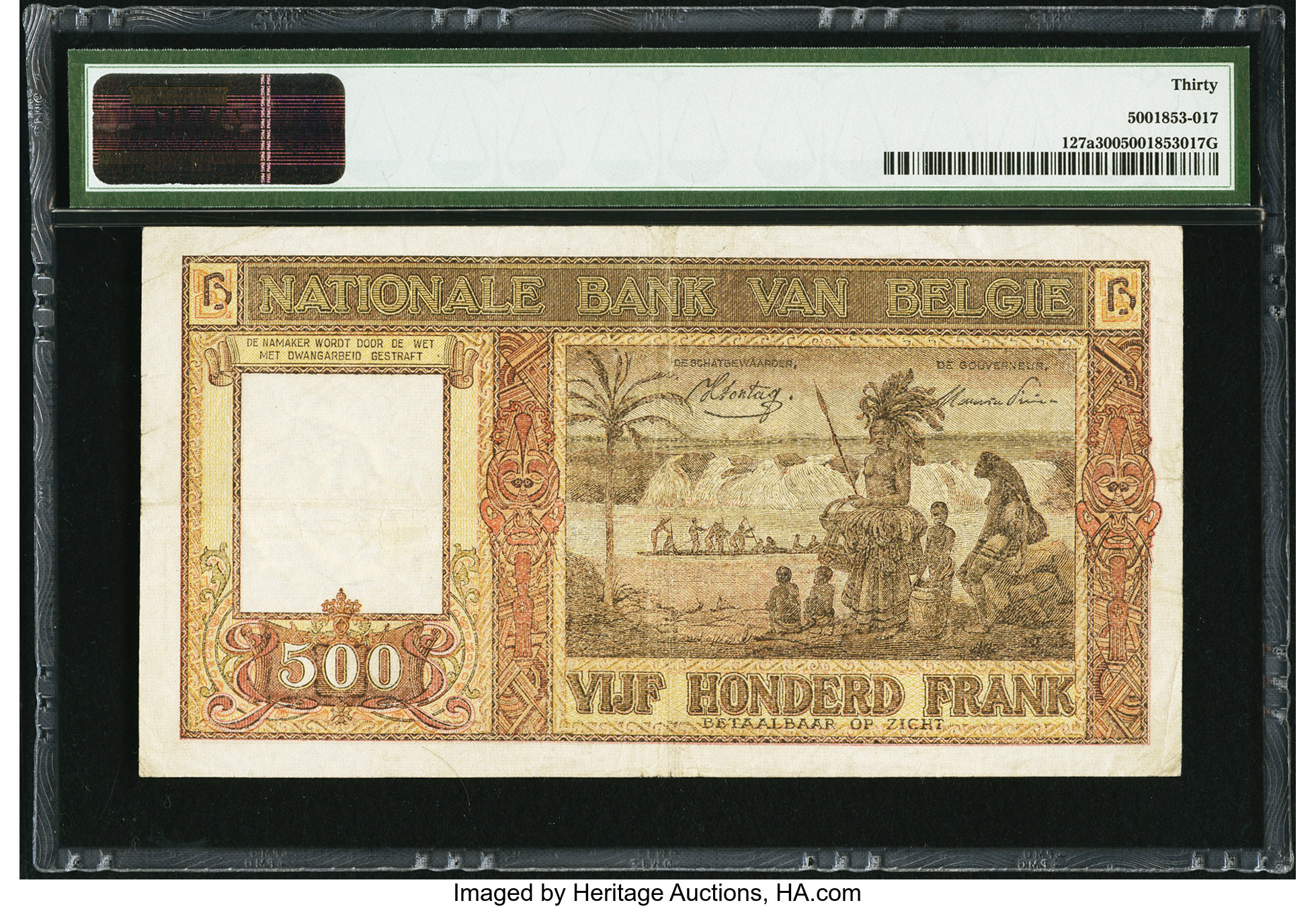 image for: Belgium  500 francs (B576b)