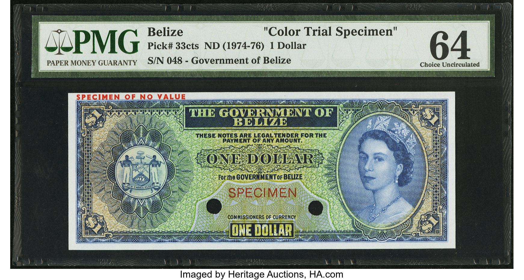 image for: Belize  1 dollar (B101cp)