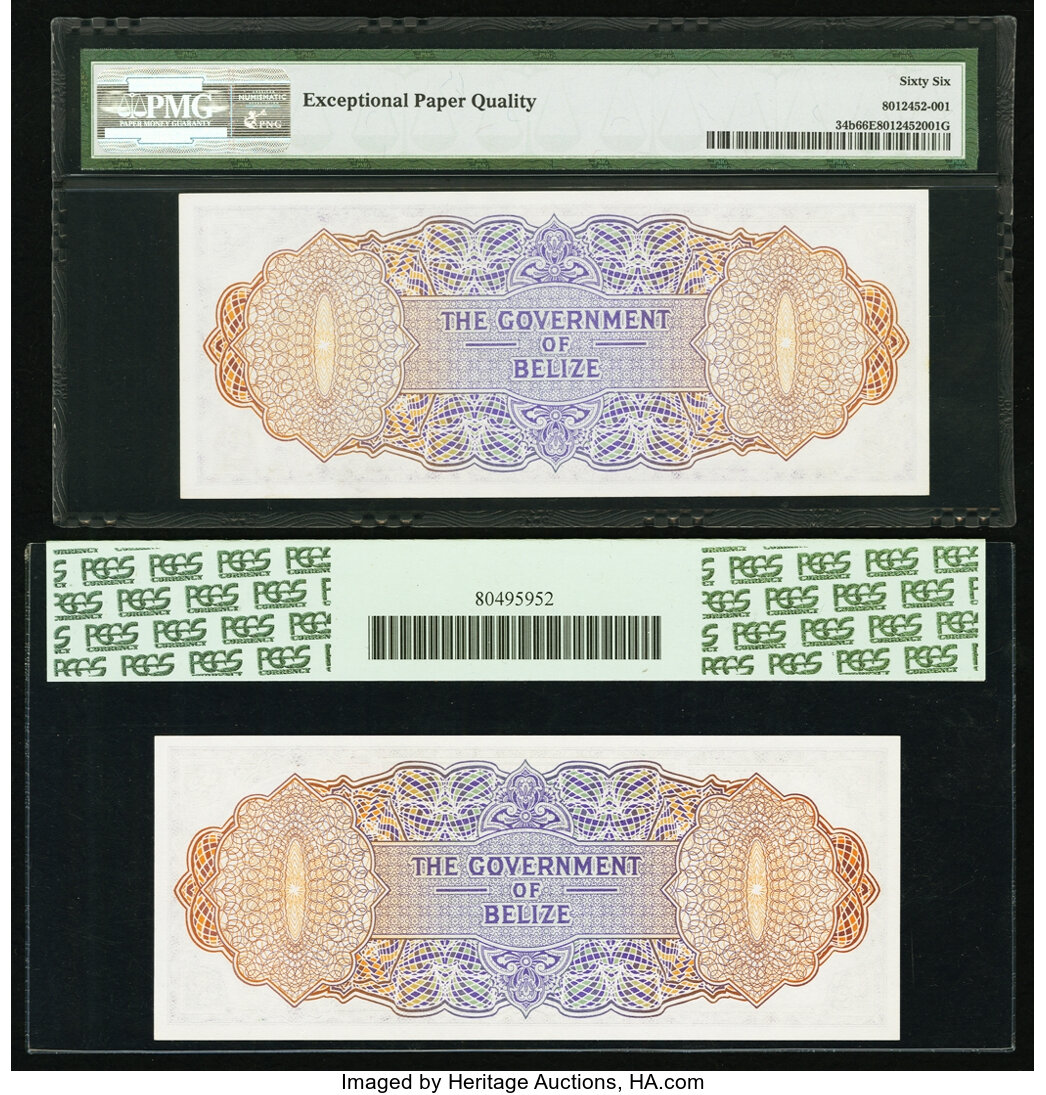 image for: Belize  2 dollars (B102a)