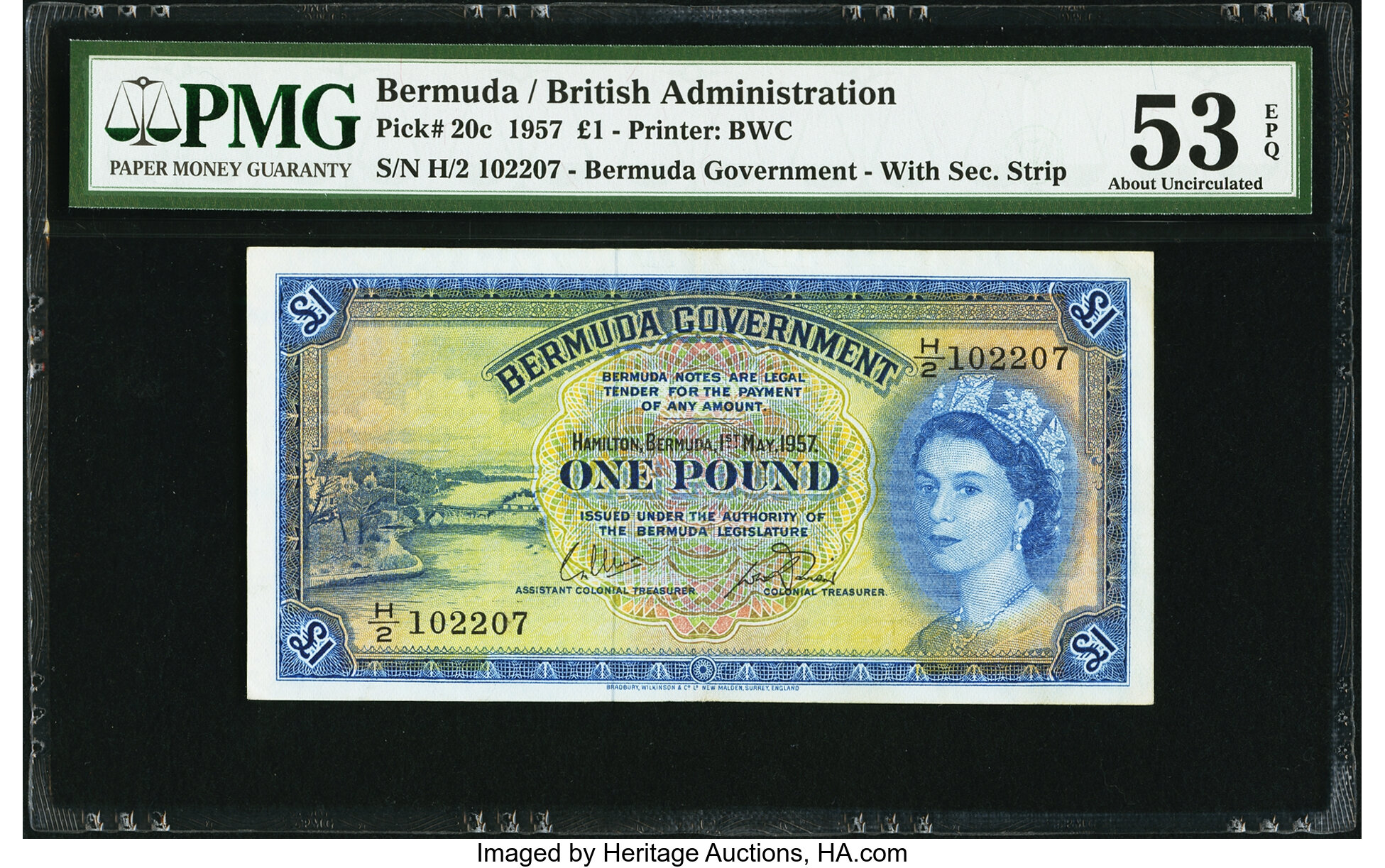 image for: Bermuda  1 pound (B121c)
