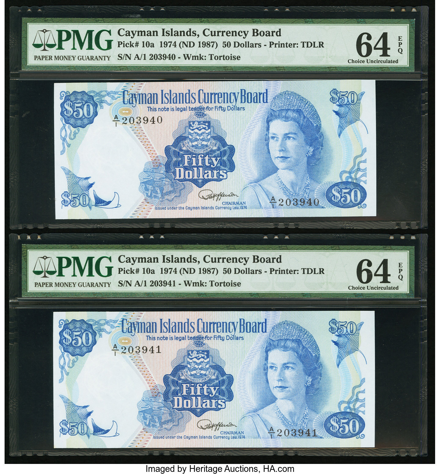 image for: Cayman Islands  50 dollars (B110a)