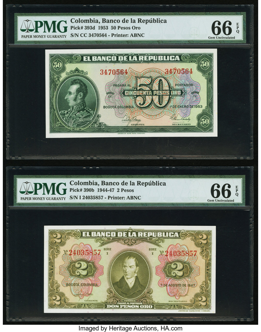 image for: Colombia  2 pesos oro(B923e)