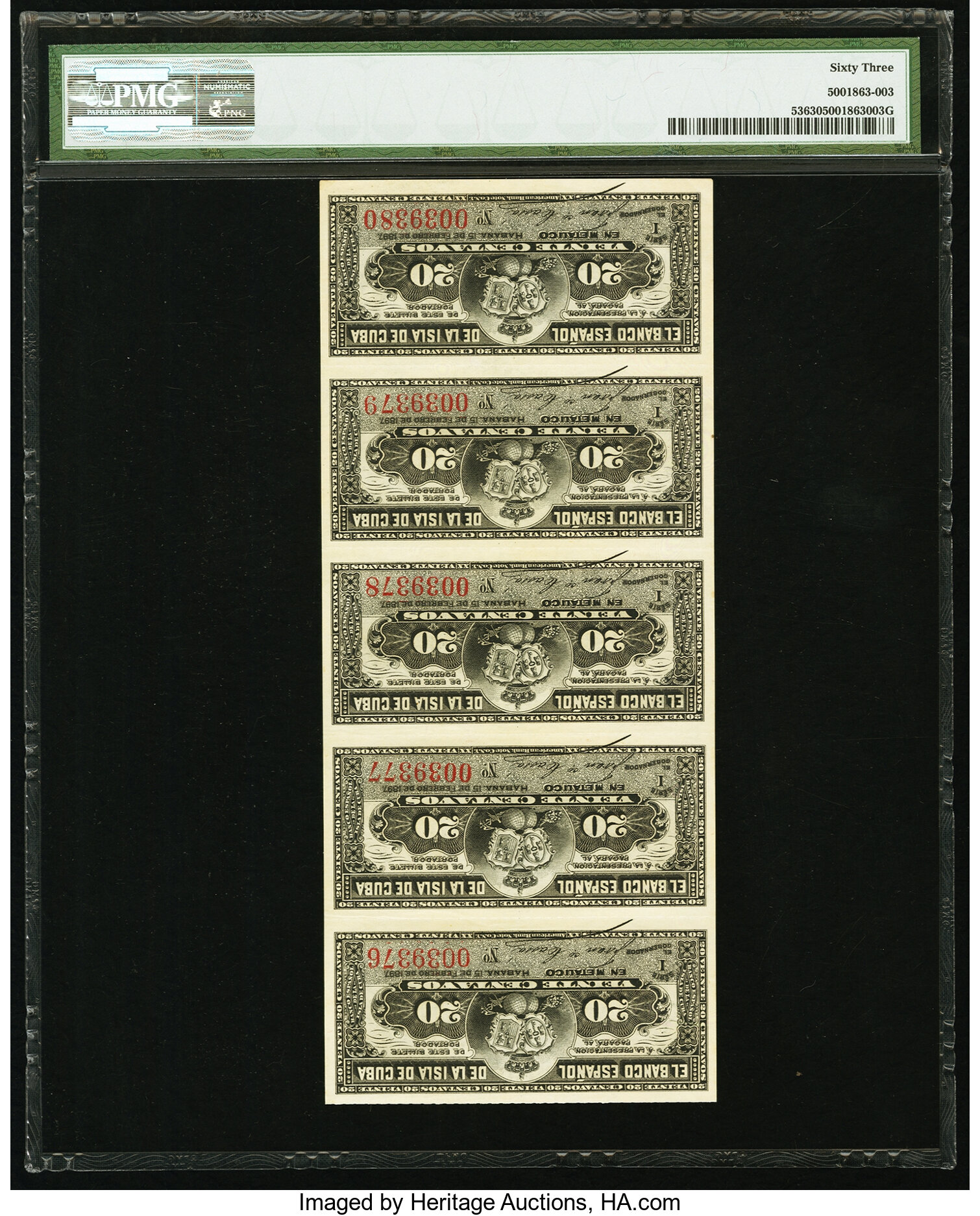 image for: Cuba  20 centavos (B303as)