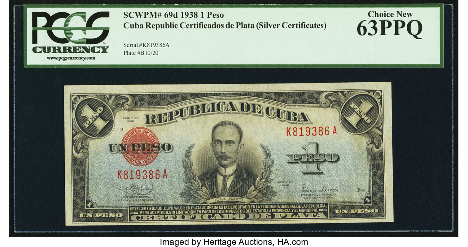 image for: Cuba  1 peso(B401h)