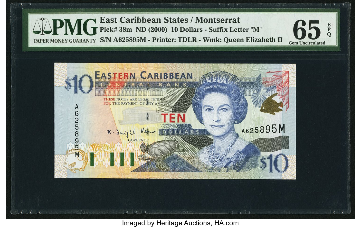image for: East Caribbean States  10 dollars (B222a)