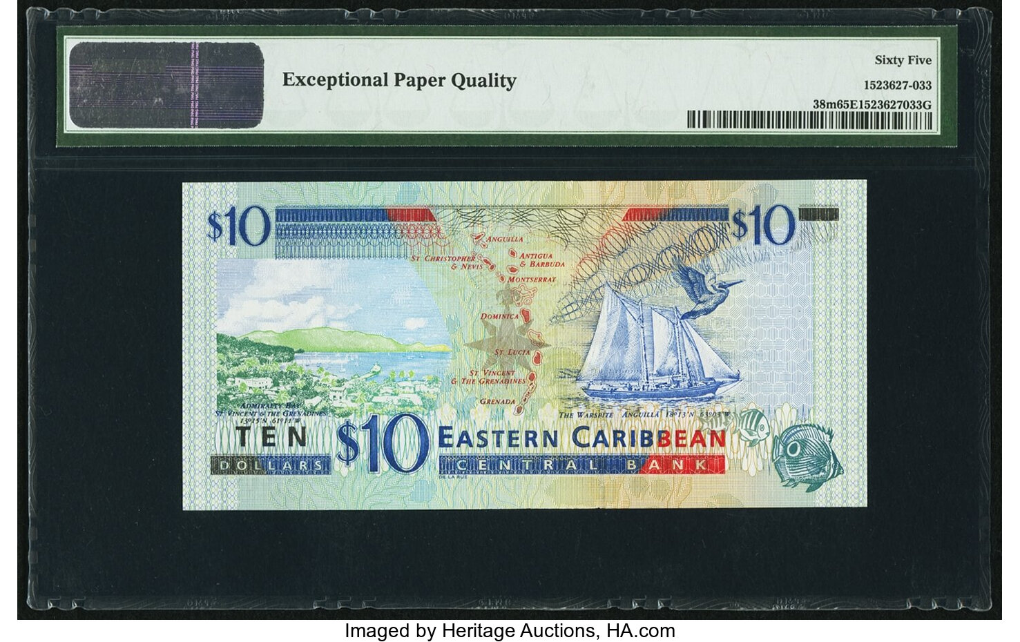 image for: East Caribbean States  10 dollars (B222k)
