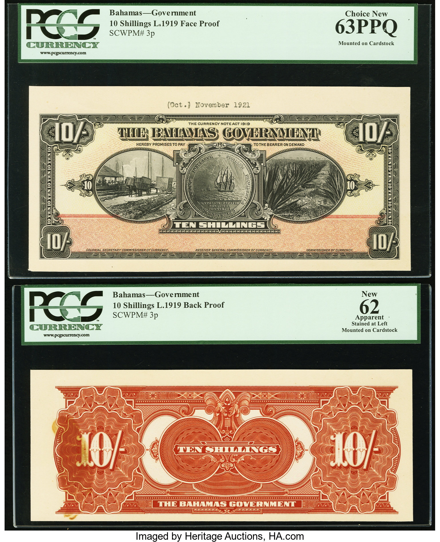 image for: Bahamas  10 shillings(B103ap)