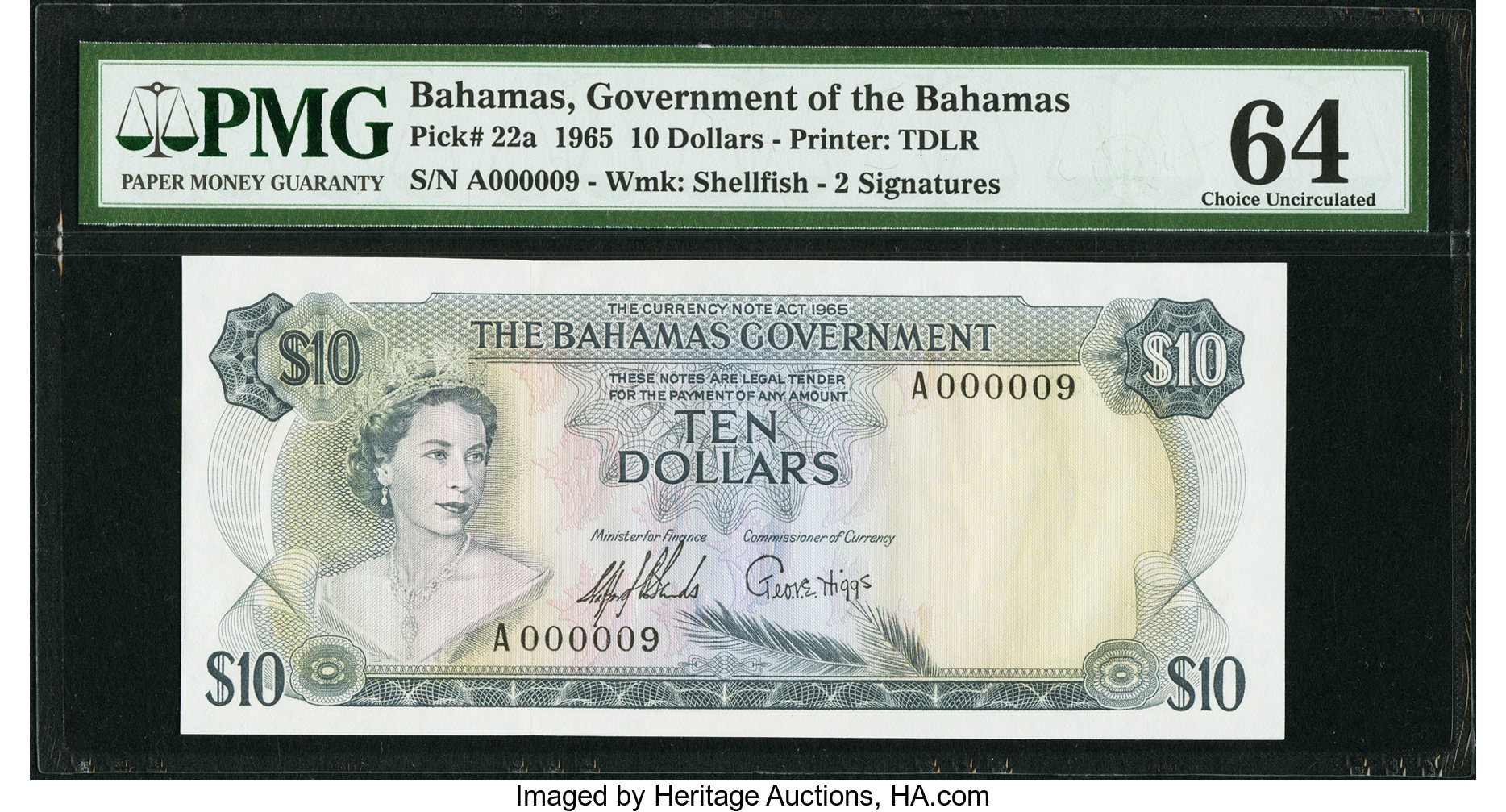 image for: Bahamas  10 dollars (B121as2)