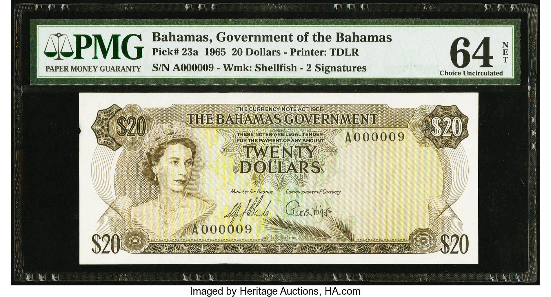 image for: Bahamas  20 dollars (B122as2)