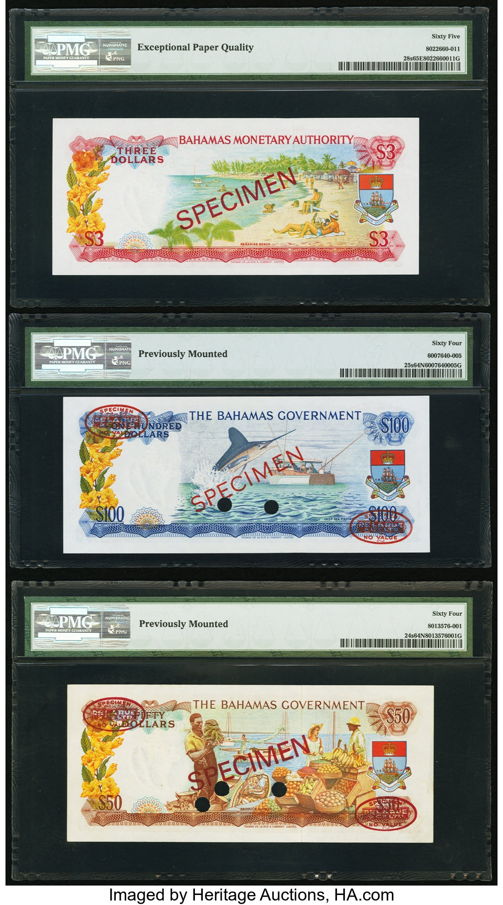 image for: Bahamas  100 dollars (B124a)