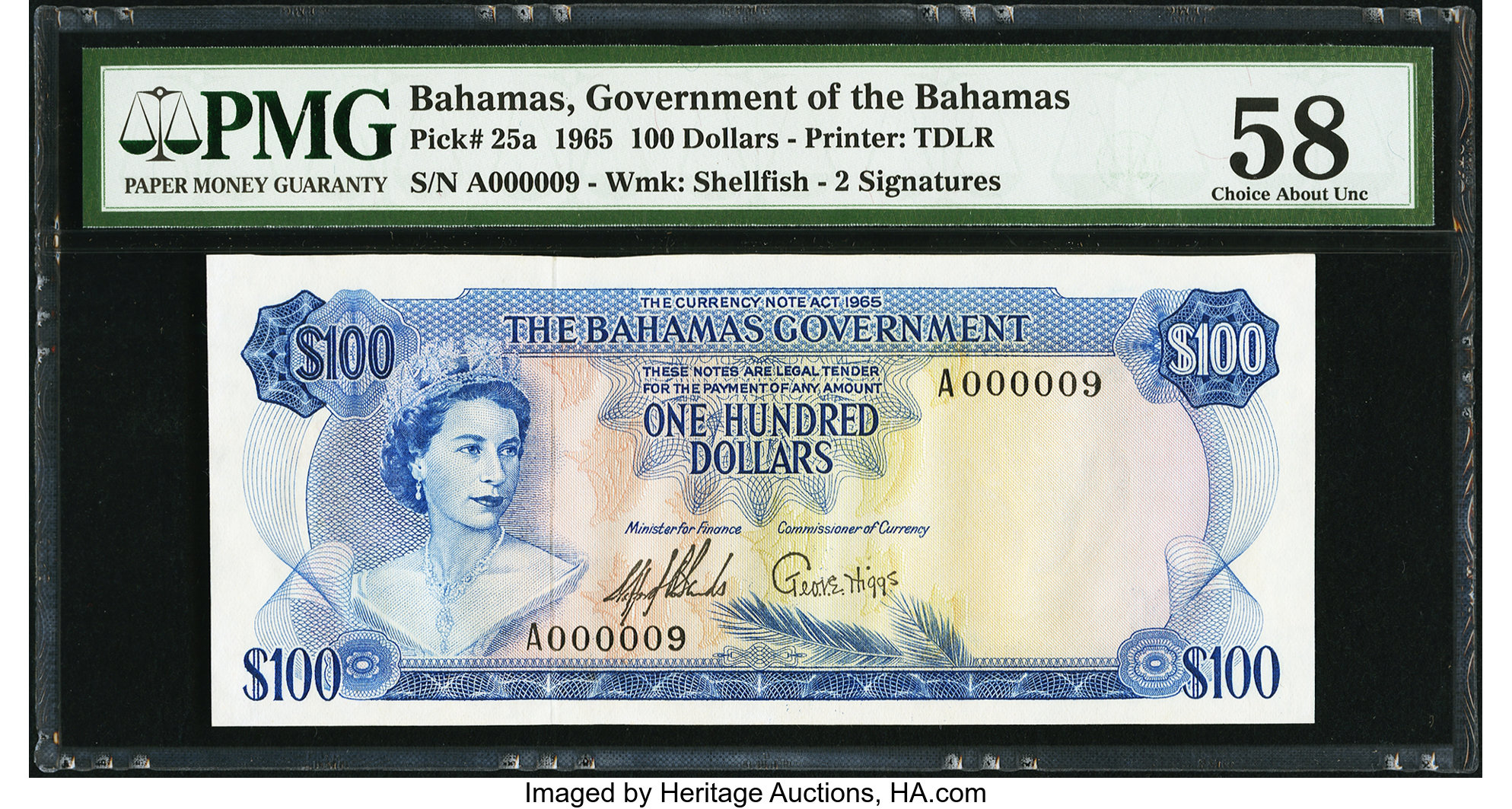 image for: Bahamas  100 dollars (B124b)