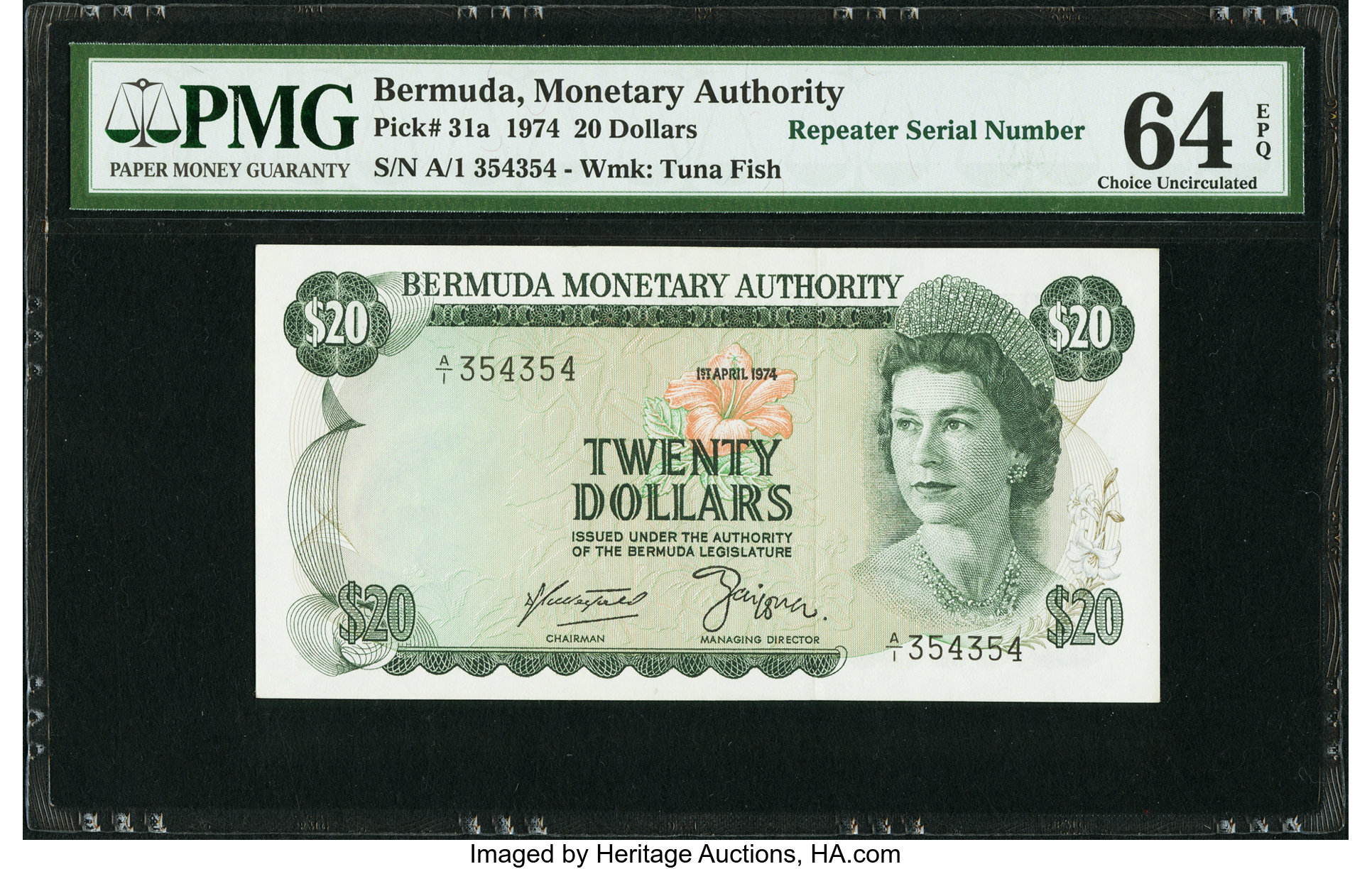 image for: Bermuda  20 dollars (B204ds1)