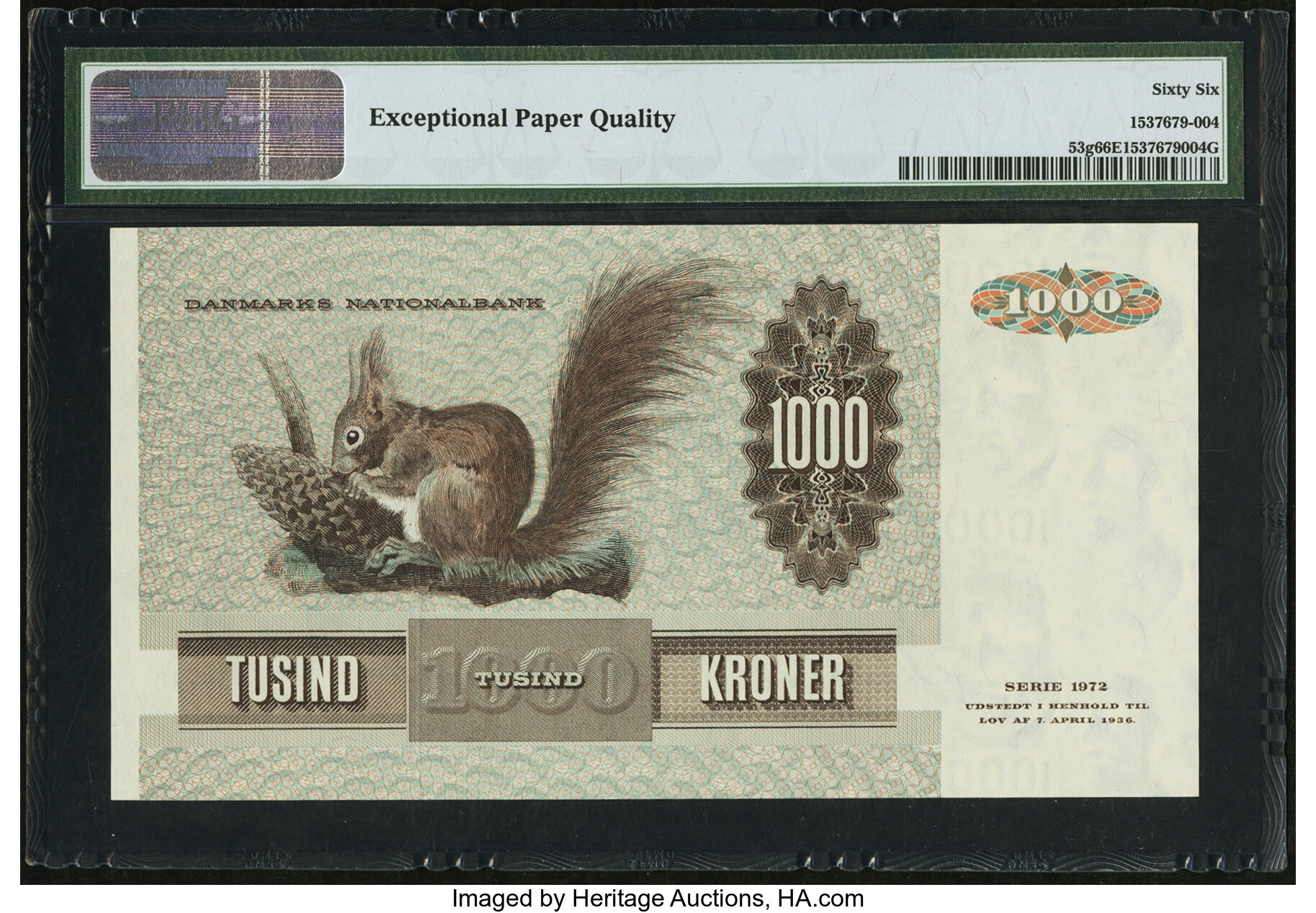 image for: Denmark  1,000 kroner (B924b)