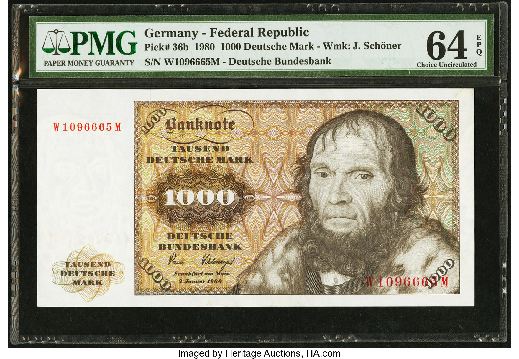 image for: Germany, Federal Republic of  1,000 deutsche mark (B207b)