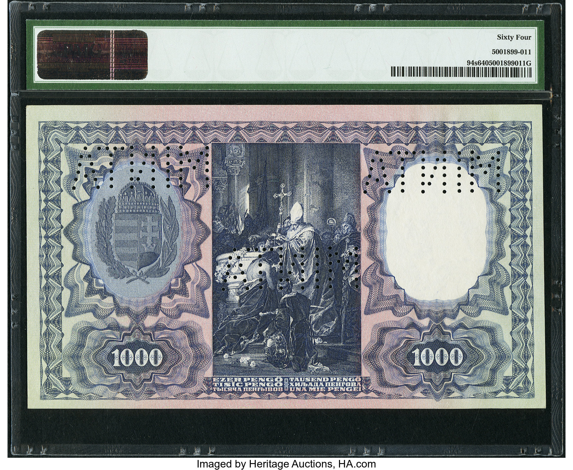 image for: Hungary  1,000 peng?(B511as1)