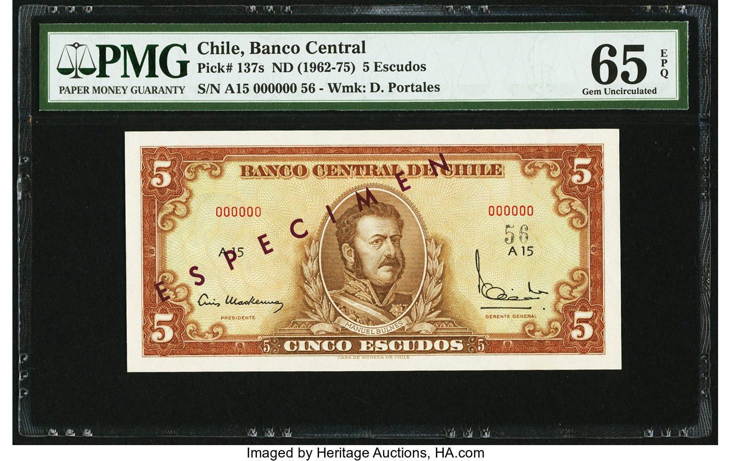 image for: Chile  5 escudos(B272a)