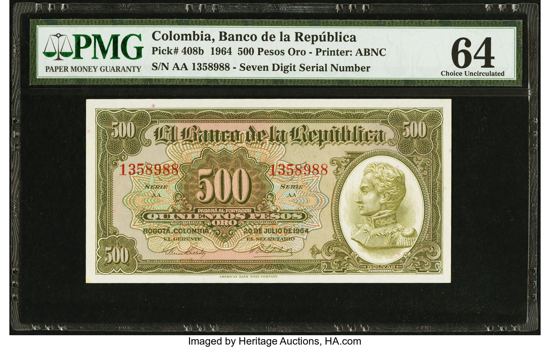 image for: Colombia  500 pesos oro(B930as2)