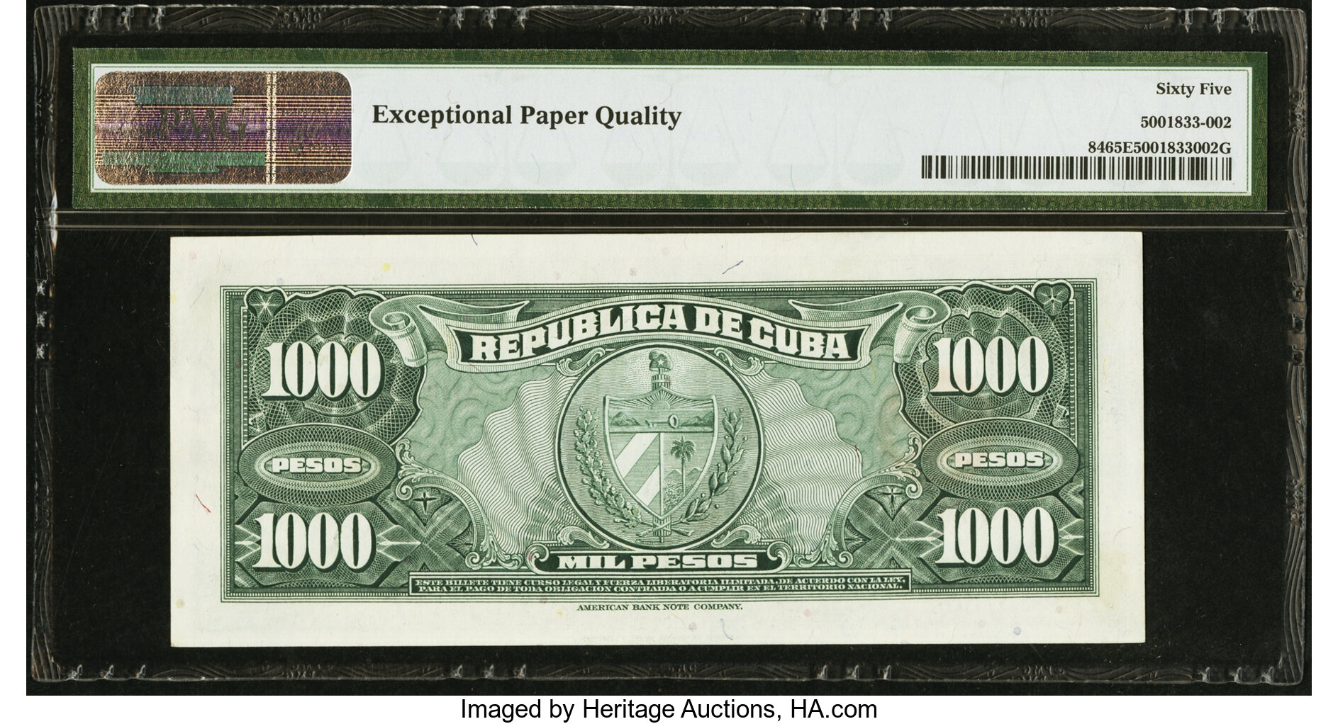 image for: Cuba  1,000 pesos (B808a)