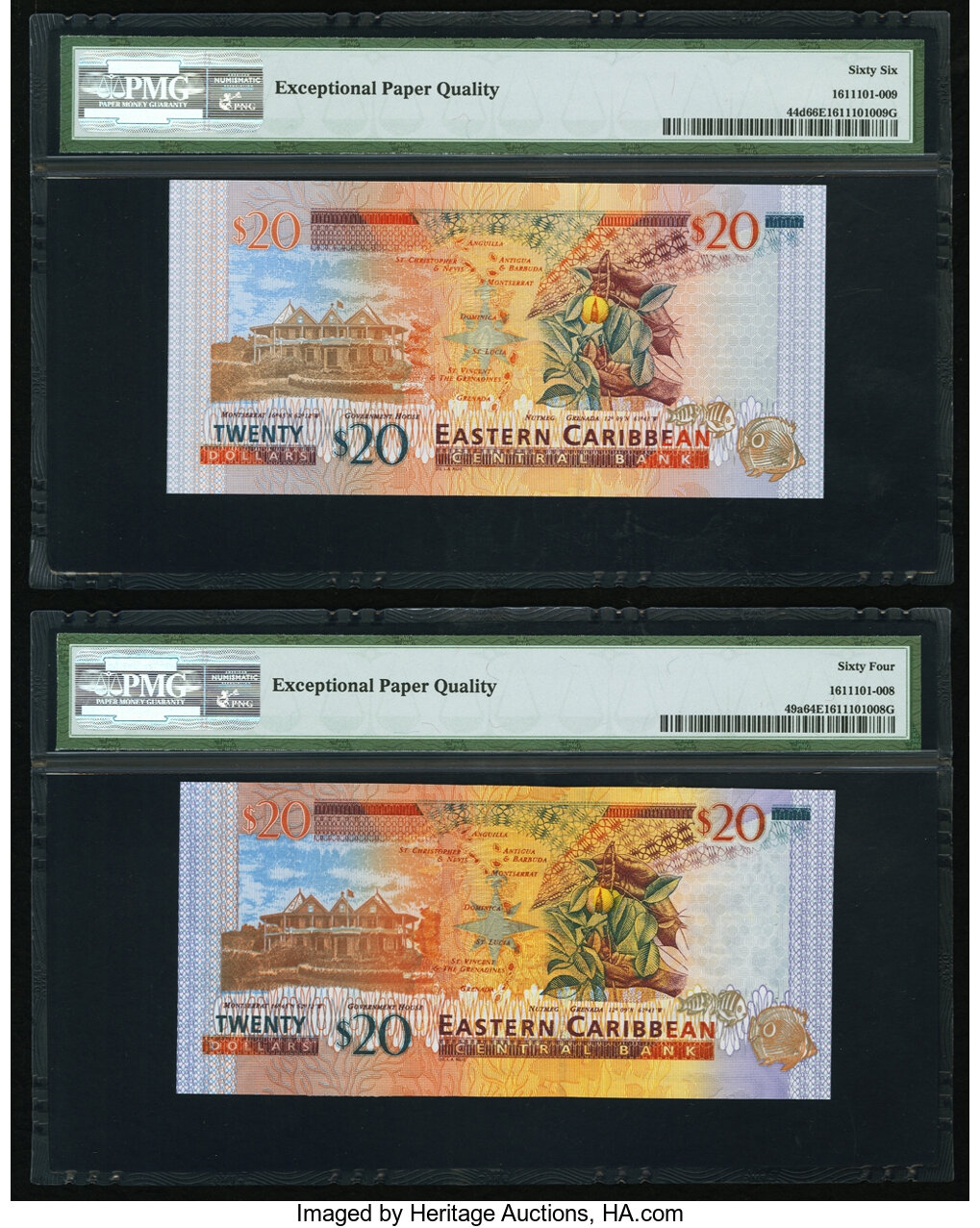 image for: East Caribbean States  20 dollars (B228g)