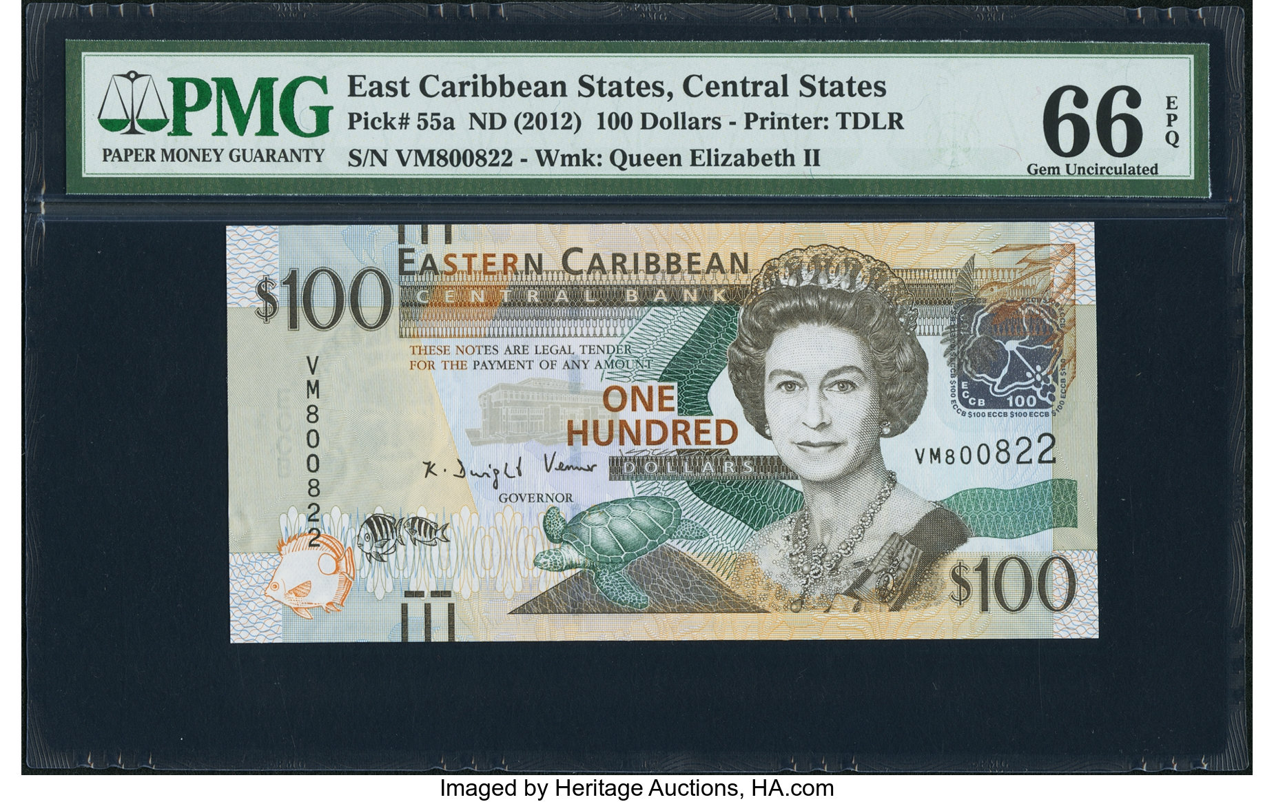 image for: East Caribbean States  100 dollars (B239az)