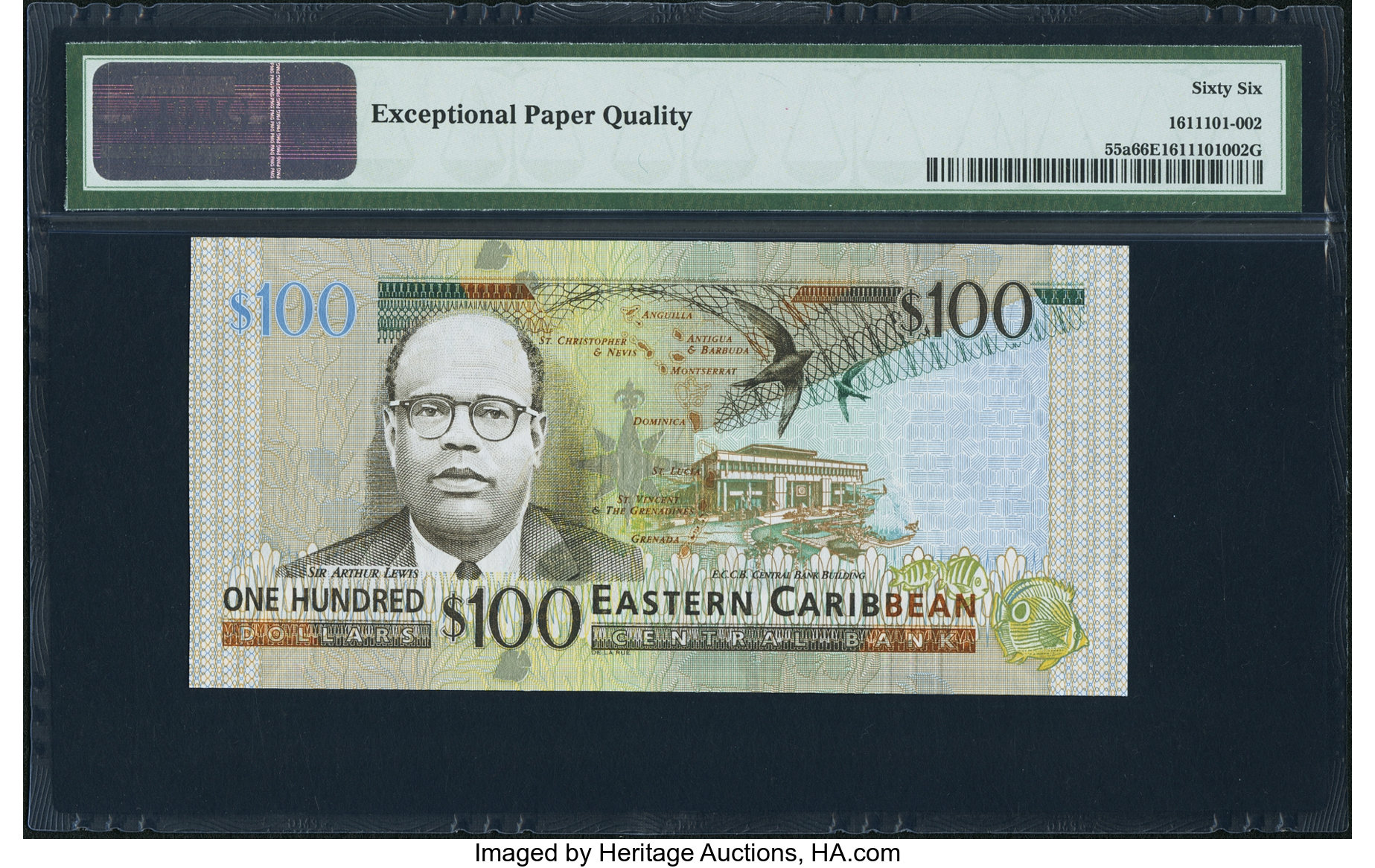 image for: East Caribbean States  100 dollars (B239b)