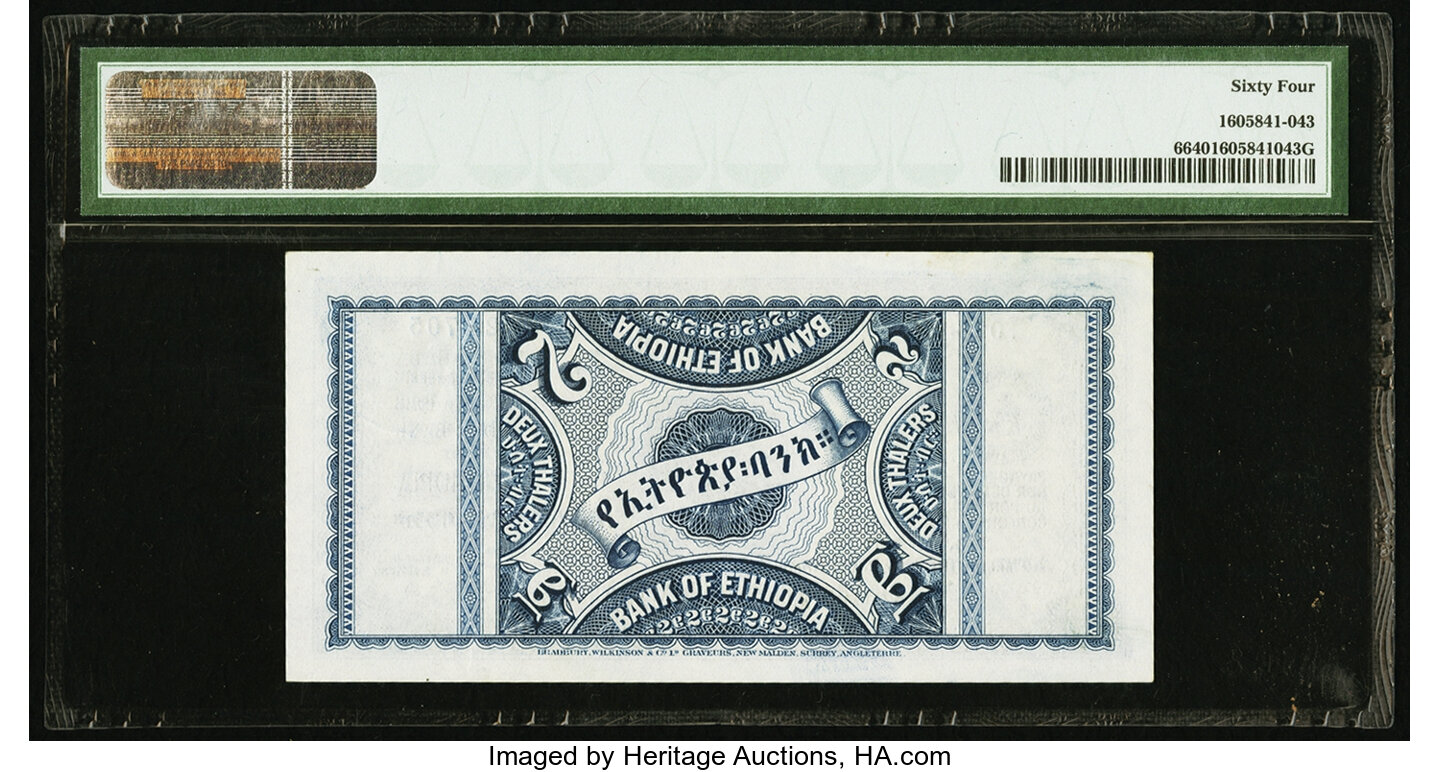 image for: Ethiopia  2 thalers(B101as)