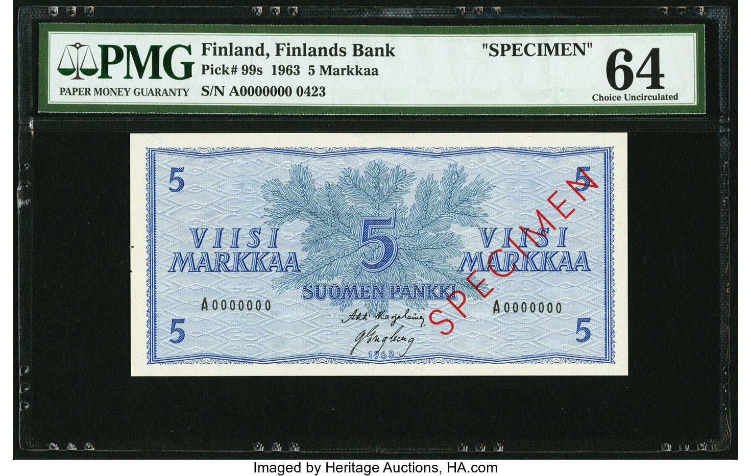 image for: Finland  5 markkaa / mark (B387as1)