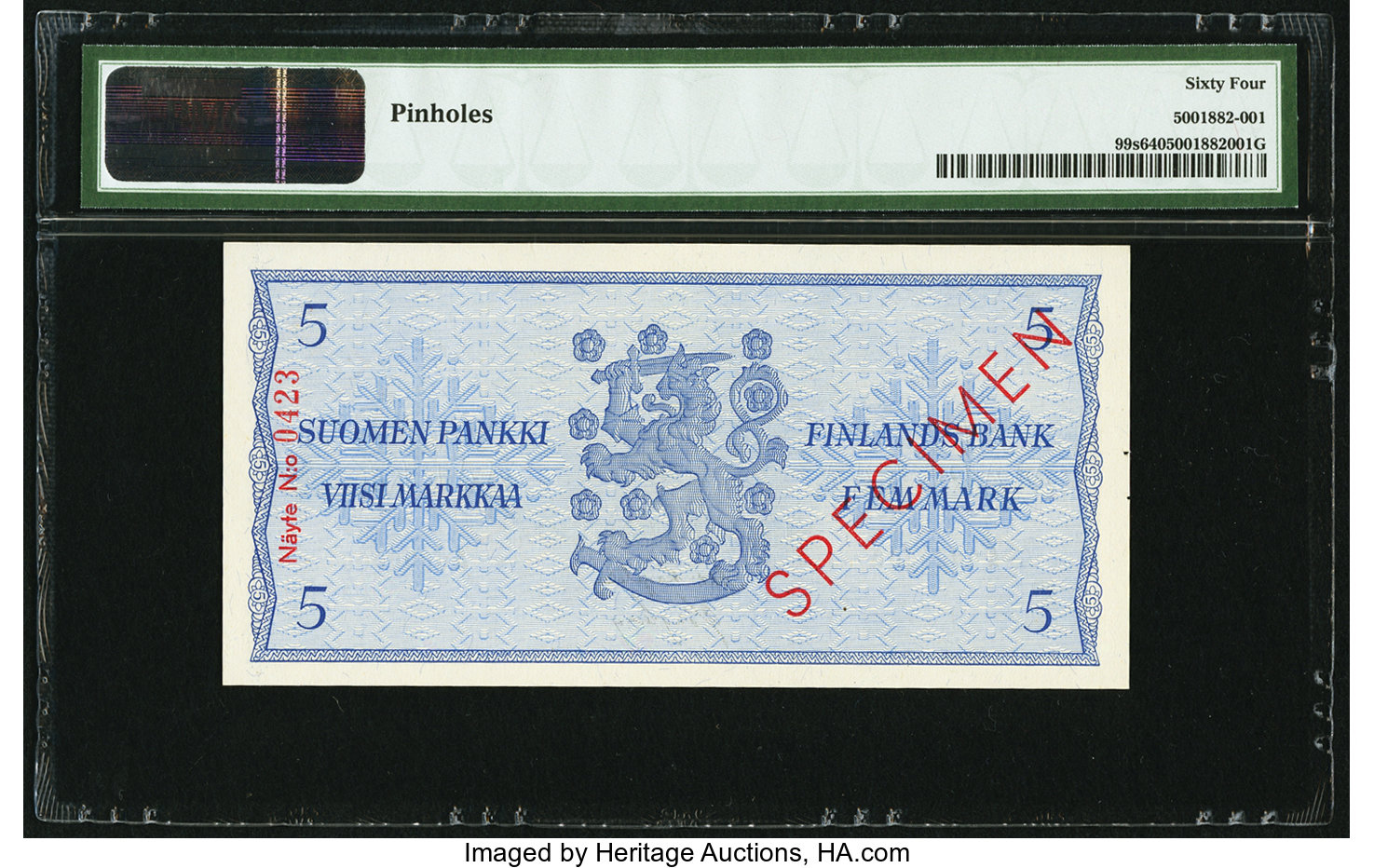 image for: Finland  5 markkaa / mark (B387as1)