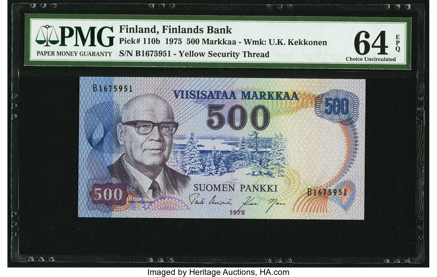 image for: Finland  500 markkaa / mark (B396az2)