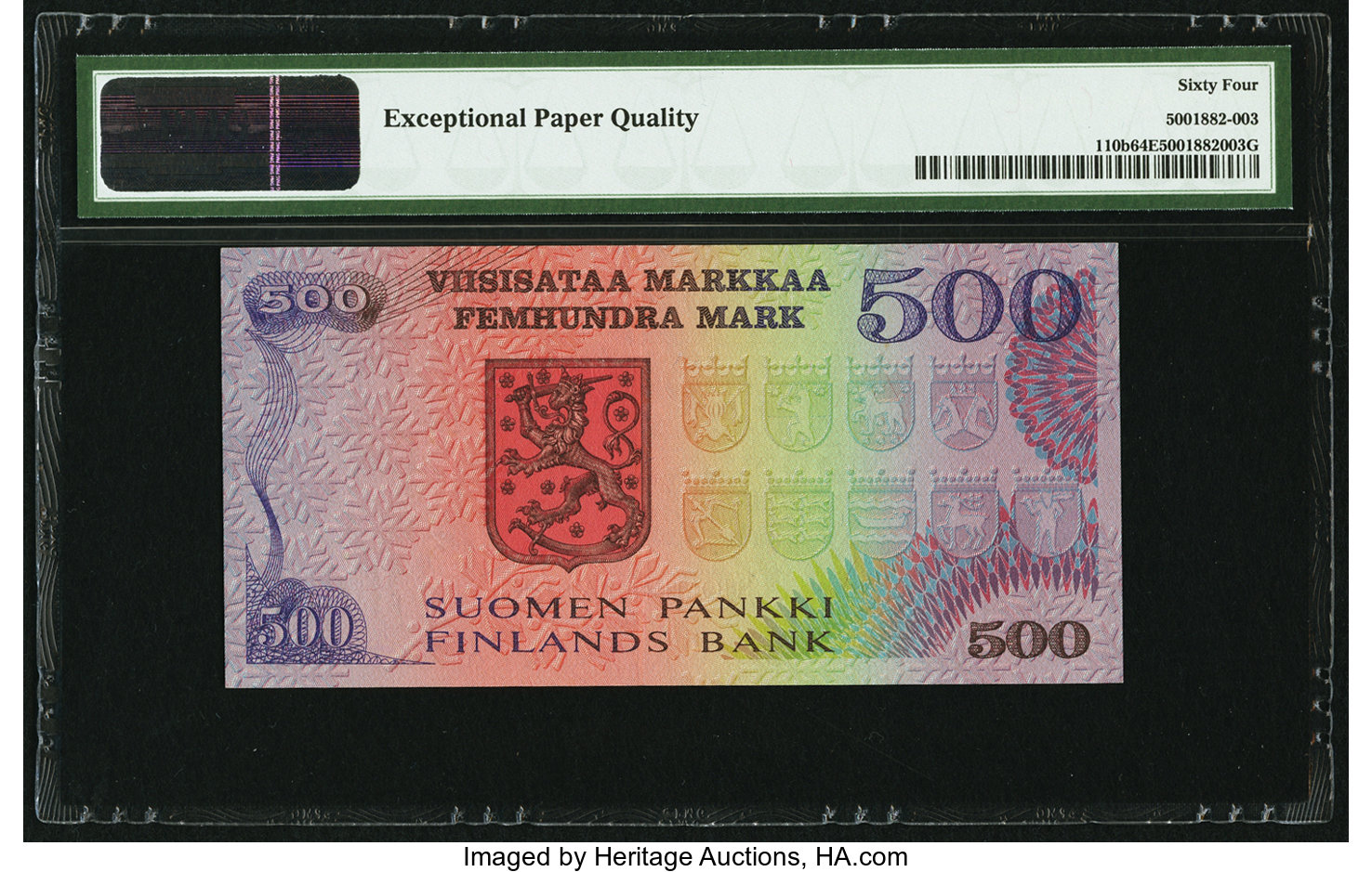 image for: Finland  500 markkaa / mark (B396a)