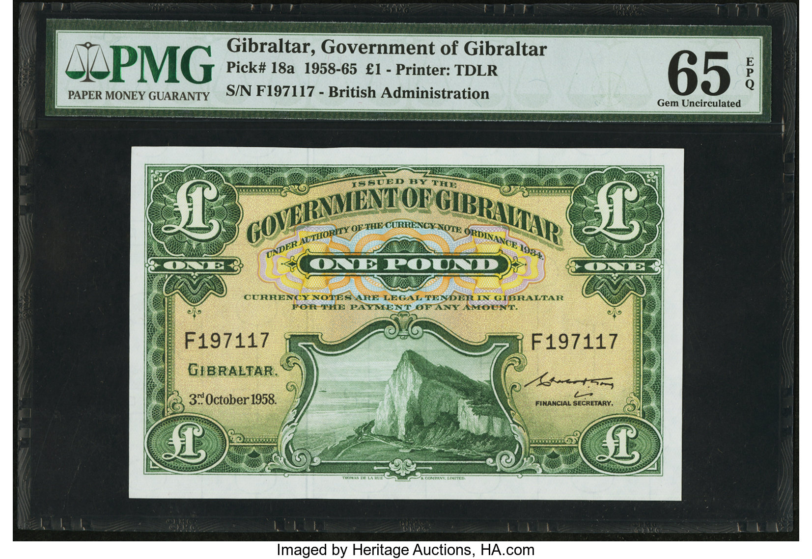 image for: Gibraltar  1 pound (B116d)