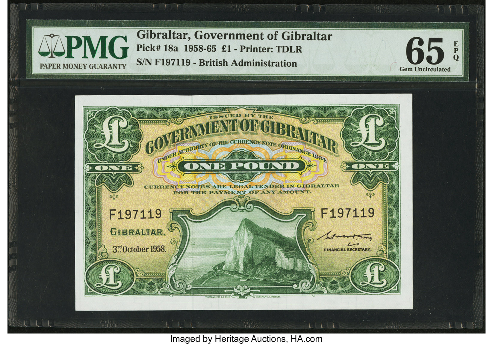 image for: Gibraltar  1 pound (B116ds)