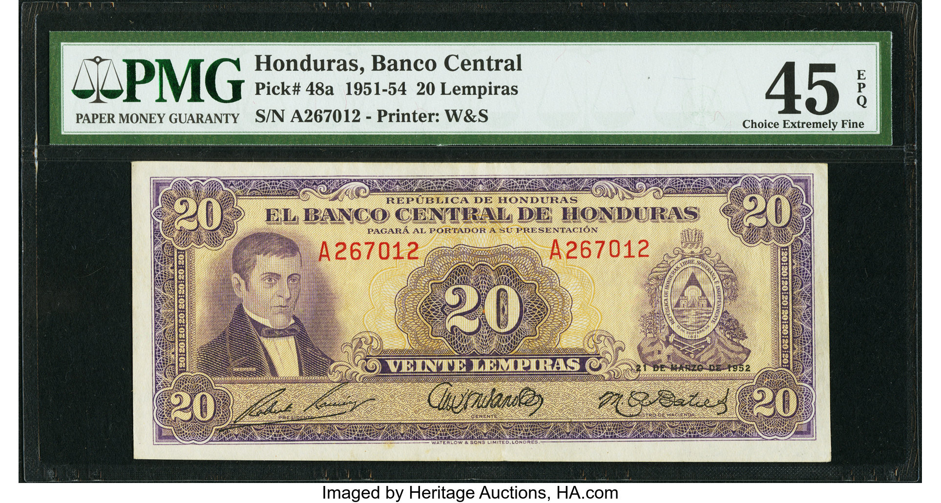 image for: Honduras  20 lempiras (B304f)