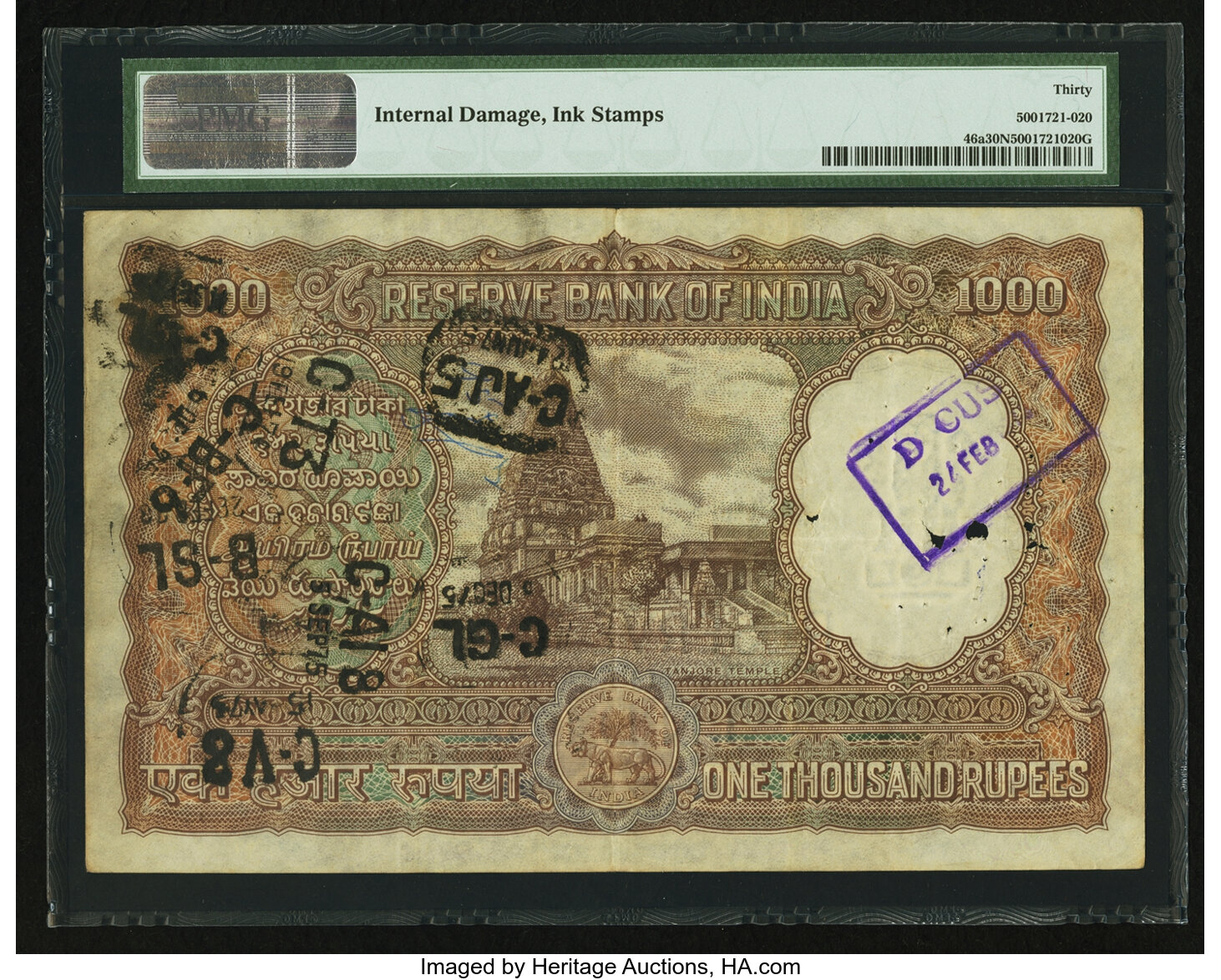 image for: India  1,000 rupees (B227d)