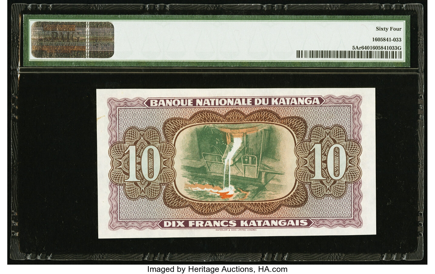 image for: Katanga  10 francs(B201s)