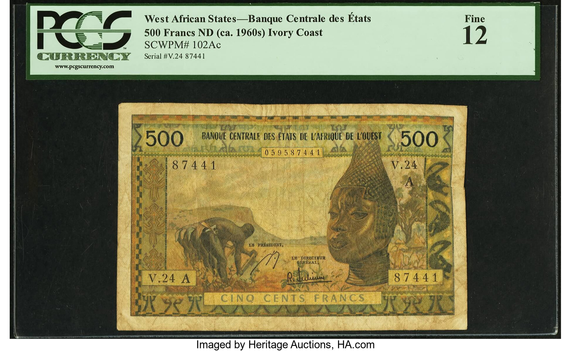 image for: West African States  500 francs (B107Af)