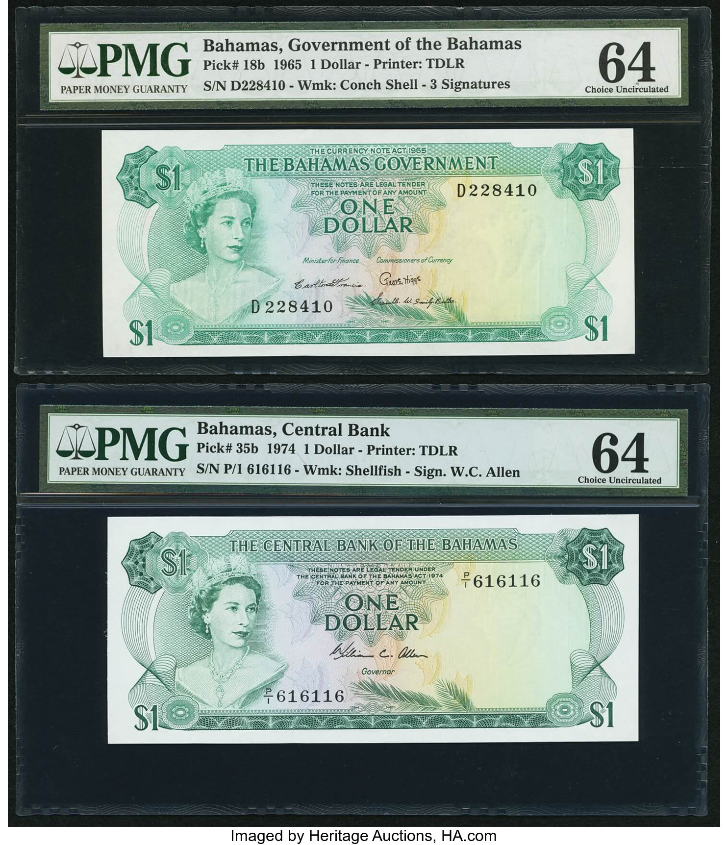 image for: Bahamas  1 dollar (B117as2)