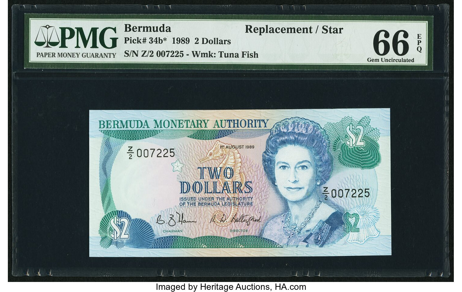image for: Bermuda  2 dollars (B207as)