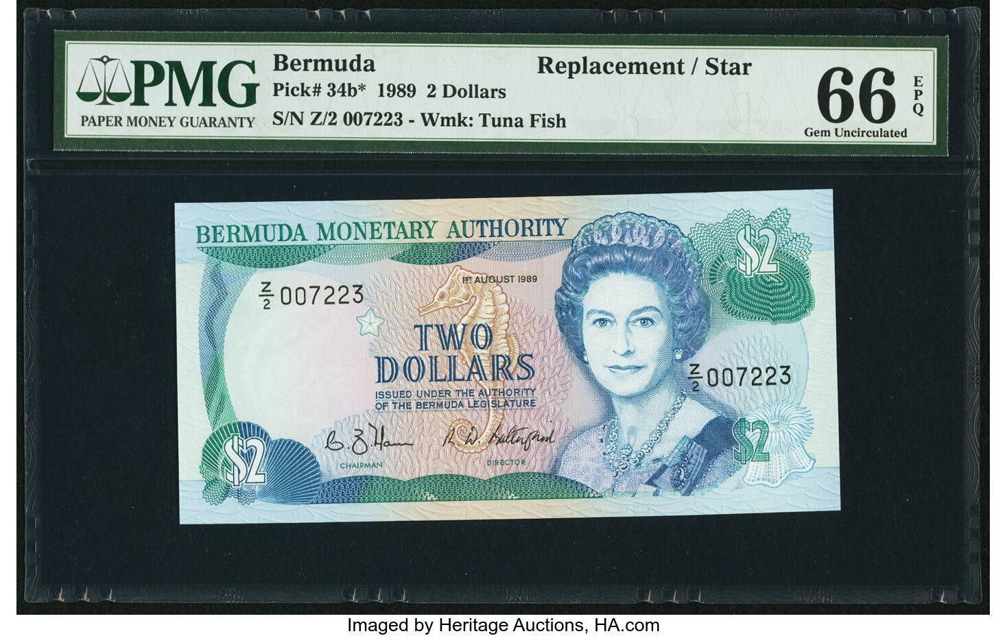 image for: Bermuda  2 dollars (B207as)