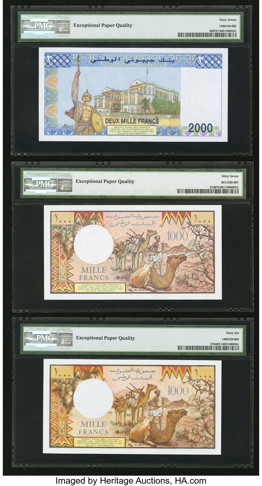 image for: Djibouti  1,000 francs (B102d)